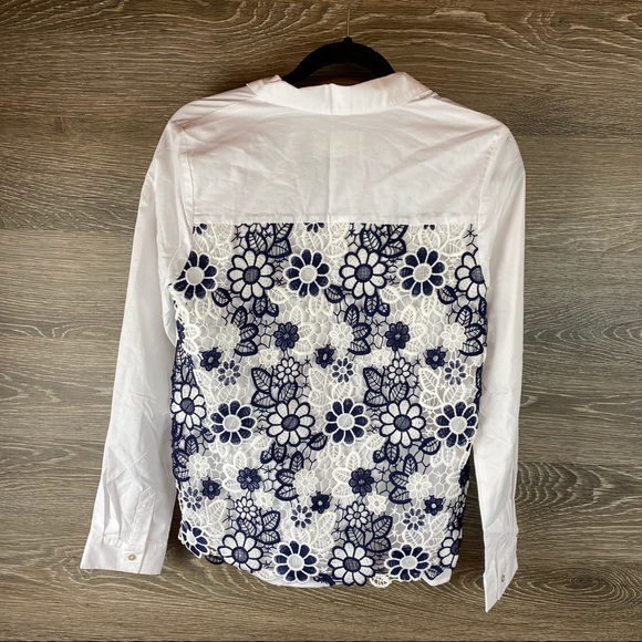 J.O.A Los Angeles white button up top NWT - Picture 6 of 7